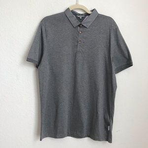 Ted Baker London Grey Polo Shirt Sz M